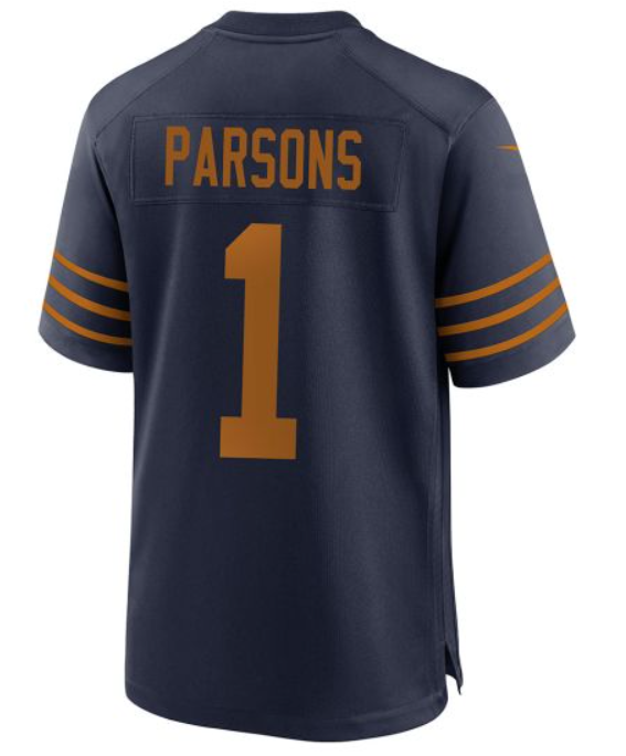 Youth 2025 Green Bay Packers #1 Parsons blue Classic Nike game NFL Jersey